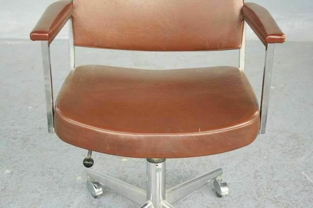 Leather Executive Chair 1960 Good Condition photo Furniture