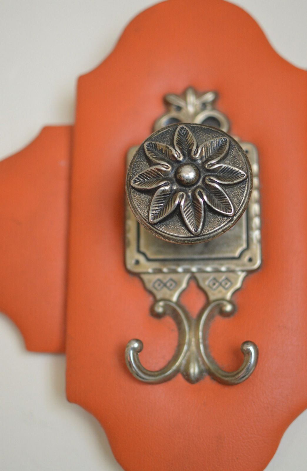 Vintage Coat Rack Wall Hanger Wall Mount Coat Rack  Storage Wall Rack  Mid Century  1960s photo Furniture