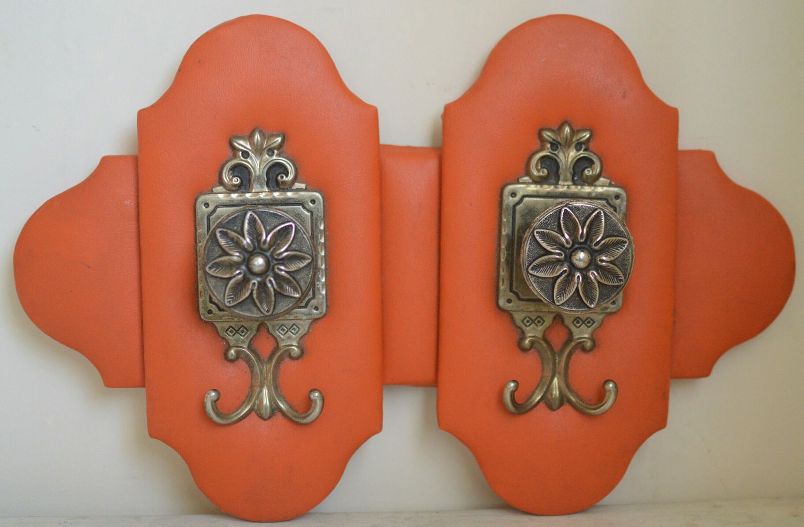 photo for sale Vintage Coat Rack Wall Hanger Wall Mount Coat Rack  Storage Wall Rack  Mid Century  1960s