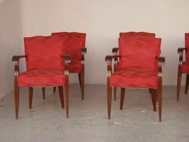 1940 Style Mahogany Armchairs (Set Of 8) photo Furniture