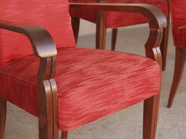 1940 Style Mahogany Armchairs (Set Of 8) photo buy