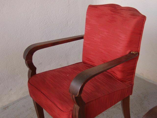 photo buy 1940 Style Mahogany Armchairs (Set Of 8)