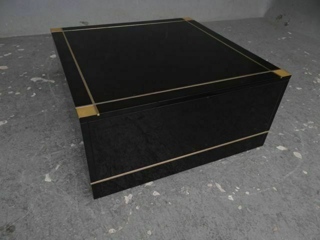Designer Black Lacquer And Talossel End Table photo buy