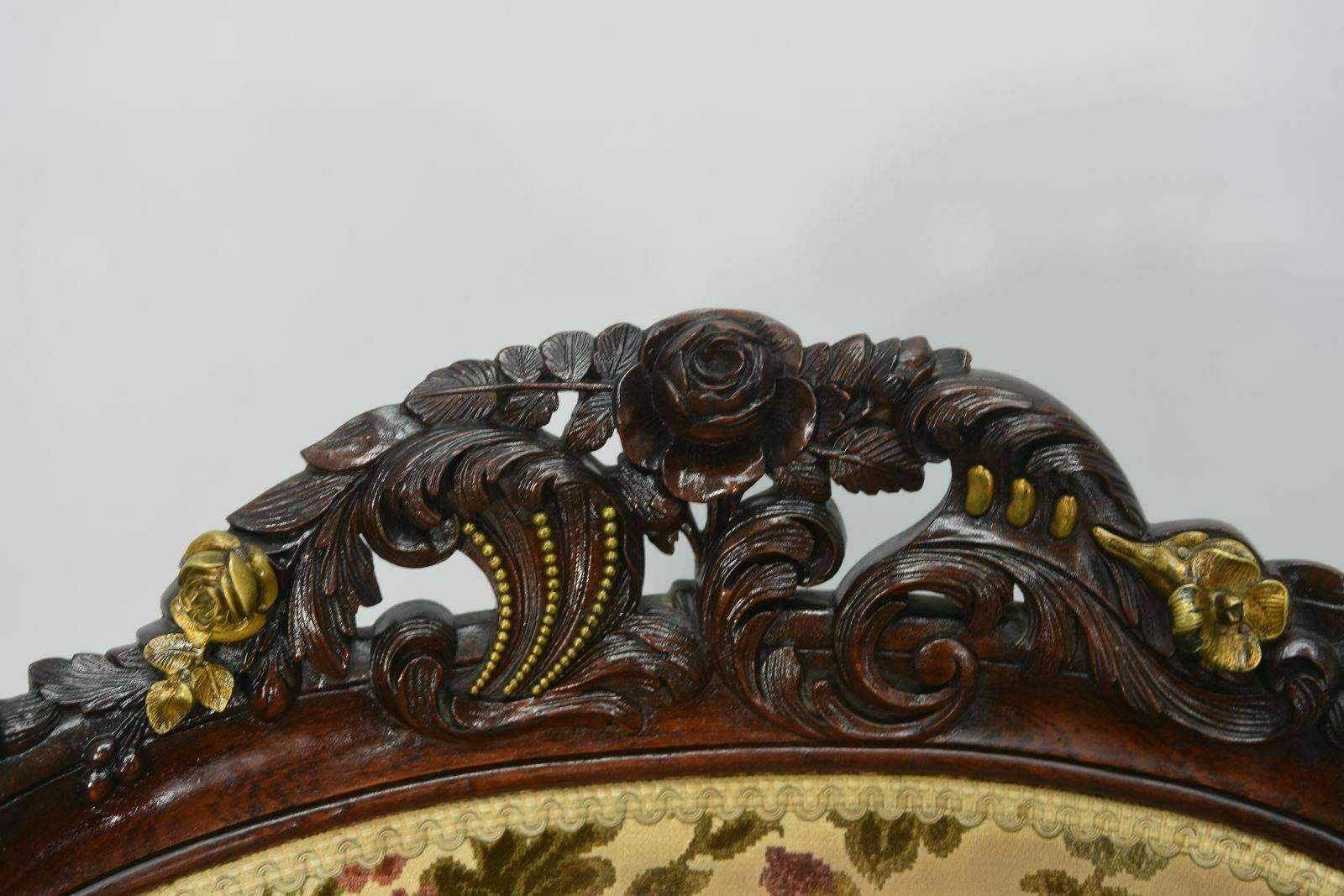 Living Room Chairs And Armchairs And Gilded Bronzes 4 Pieces Late 19th Century Precious Wood photo vinterior