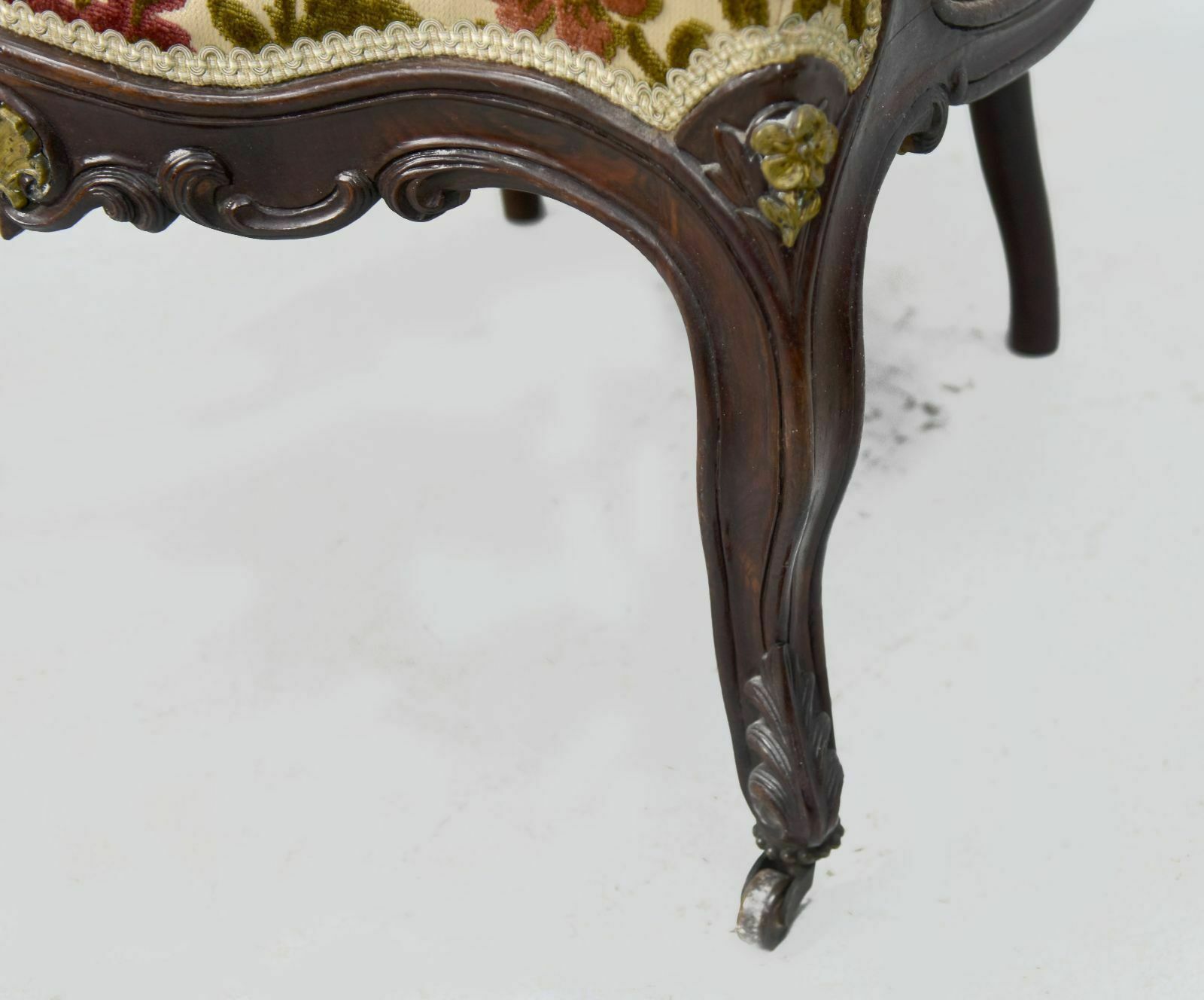 Furniture Living Room Chairs And Armchairs And Gilded Bronzes 4 Pieces Late 19th Century Precious Wood photo