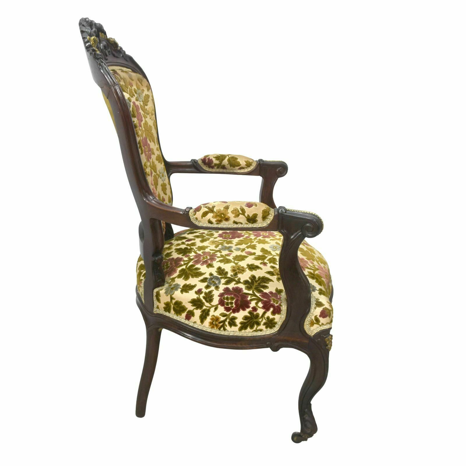 photo vinterior Living Room Chairs And Armchairs And Gilded Bronzes 4 Pieces Late 19th Century Precious Wood