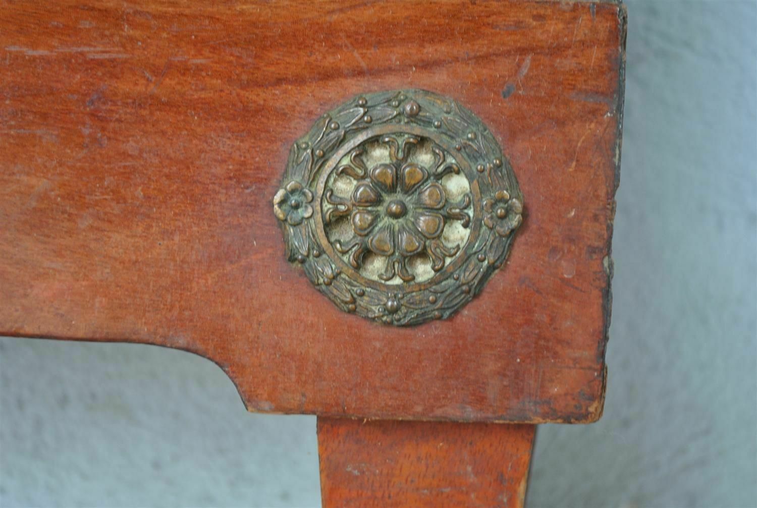 Art Deco Style Bed 1925 Burl Walnut With Bronzes photo buy