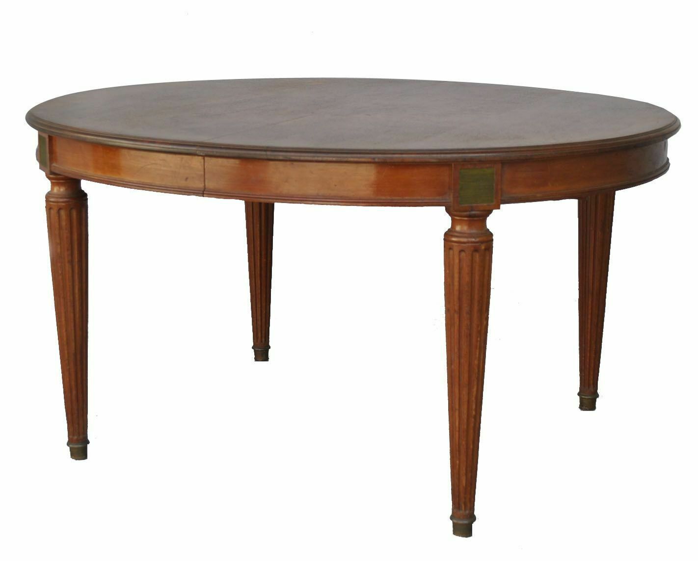 Oval Mahogany Table With Scrapers On The Sides, Late 19th Century