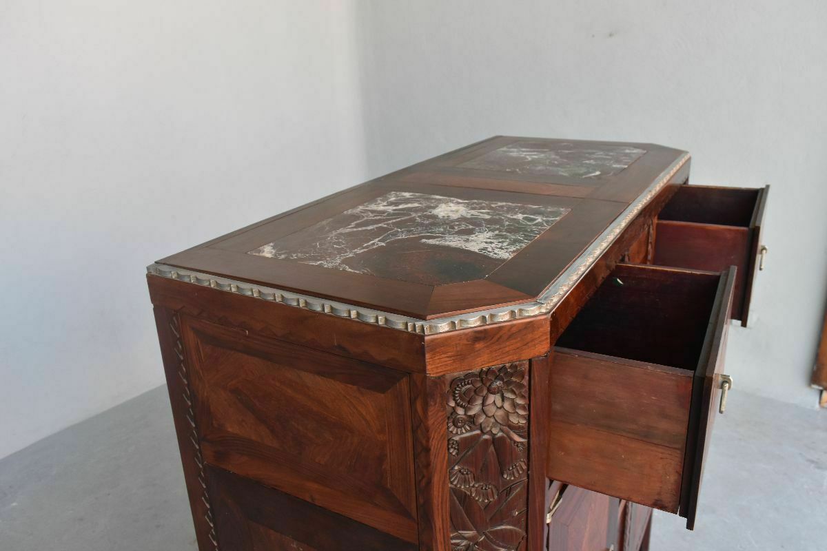 photo vinterior Art Deco Door Sideboard 1925 Rosewood In The Spirit Of Dominique