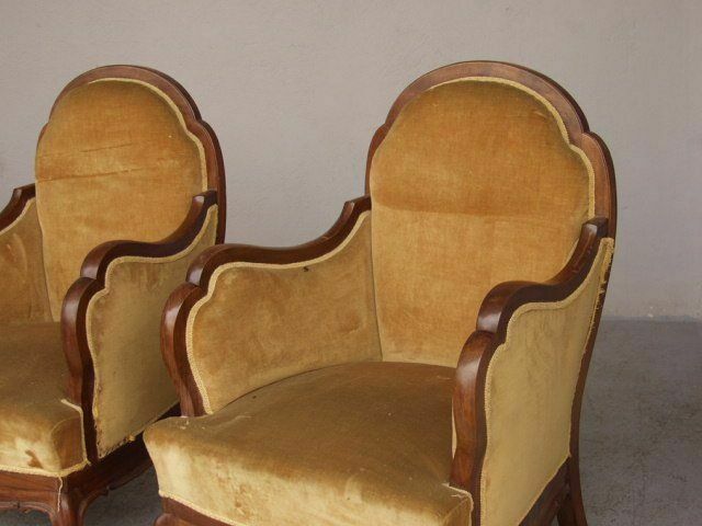 1920 Walnut Armchair (Set Of 4) photo Furniture