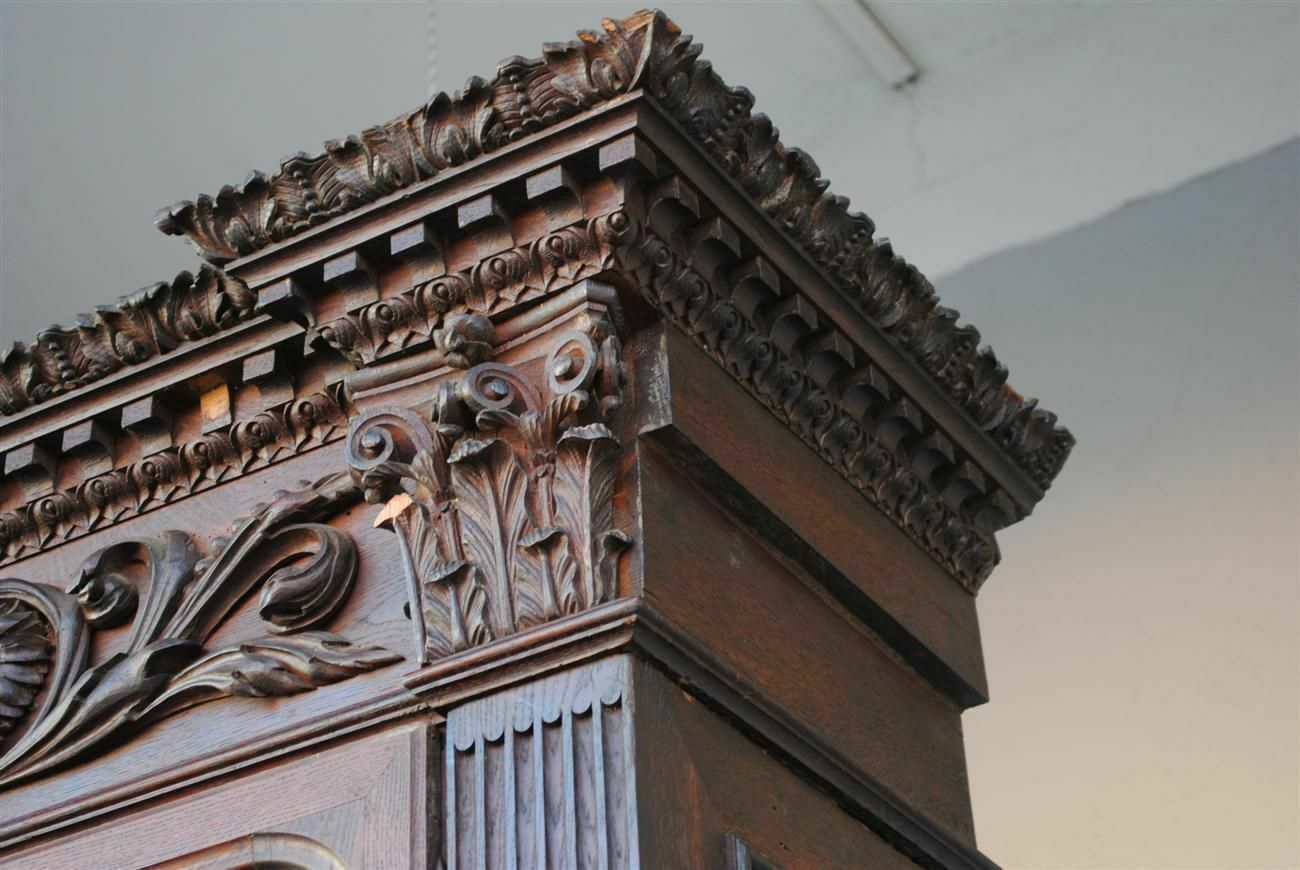 Oak Sacristy Furniture Made Up Of Old Elements photo furniture
