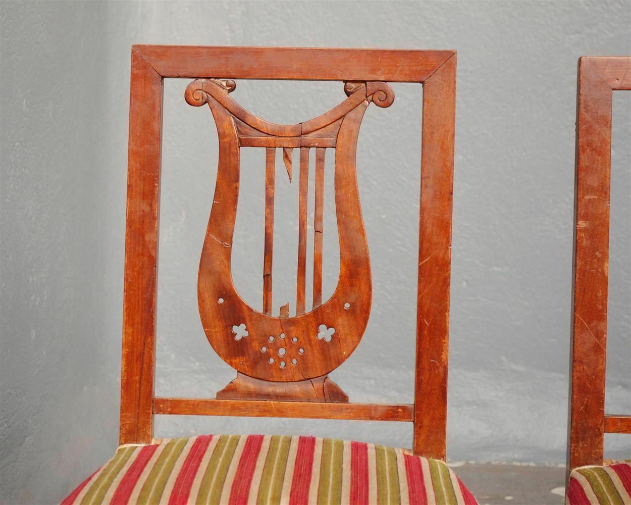 19th Century Lyre Restoration Chairs (Set Of 8) photo 3024.0