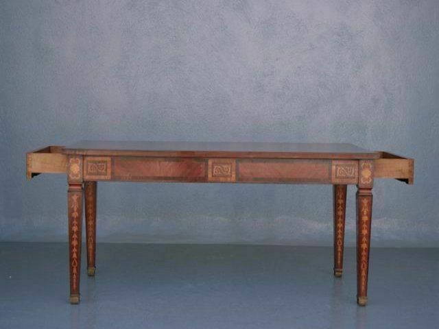 Italian Style Inlaid Office Table photo Furniture