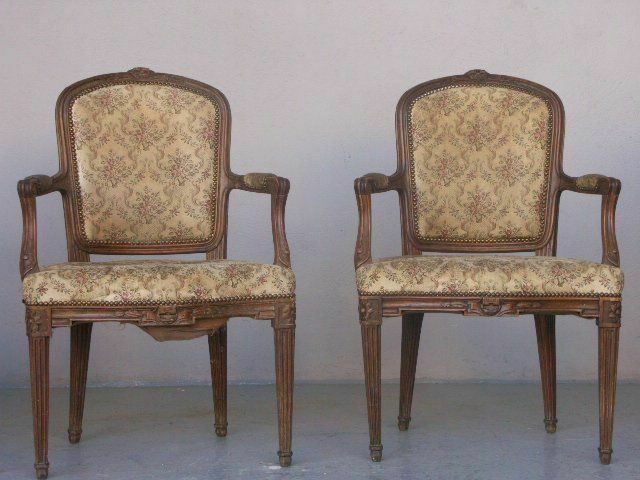 Louis XVI Style Armchairs (Set Of 4) photo 3402.0