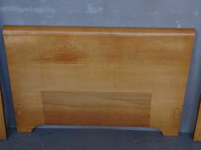 1950s Maple Bed With Pink Fabric Top photo buy