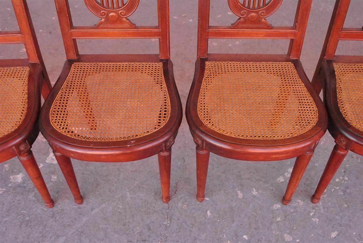 Mahogany Lyre Chairs From The Late 19th Century (Set Of 6) photo Furniture