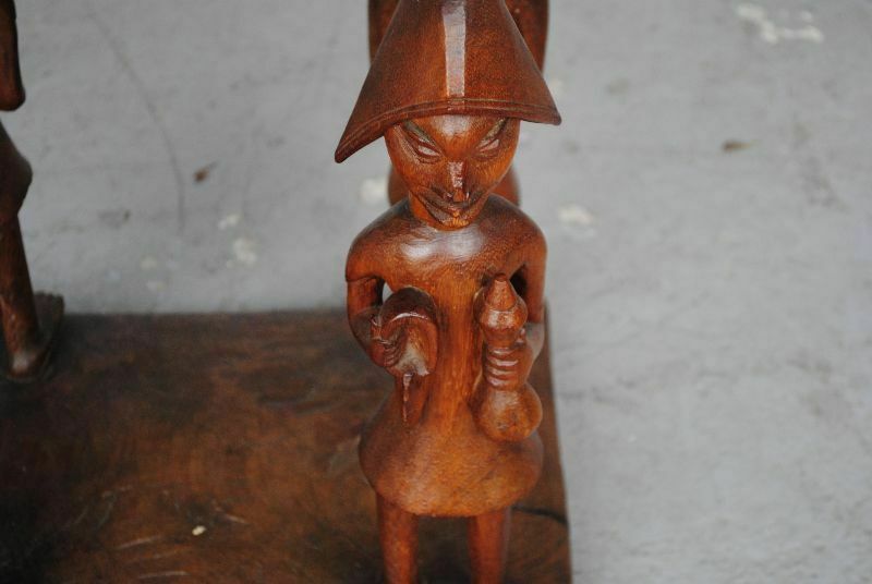 Tribal Curule Armchair Exotic Wood Beninese Tribal Leader photo 2754.0