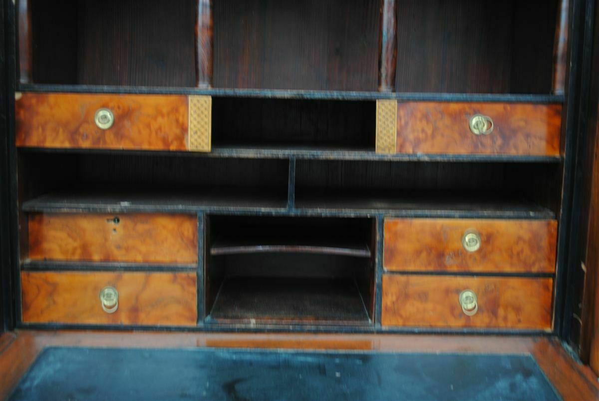 Empire Style Flamed Mahogany Secretary From The 19th Century photo buy