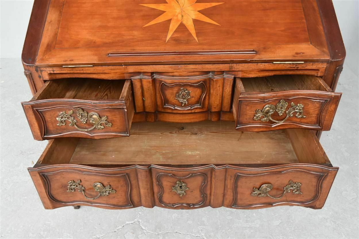 Bordeaux Scriban Secretary In Mahogany, 18th Century photo for sale
