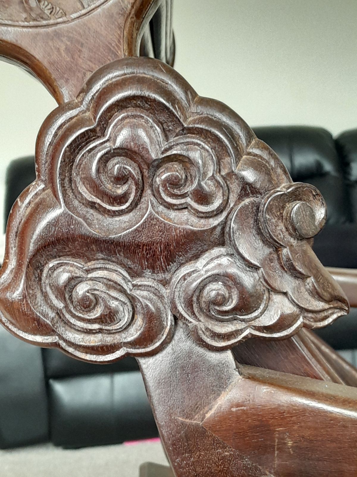 Antique Chinese/Japanese Moon Gazing Chair photo buy