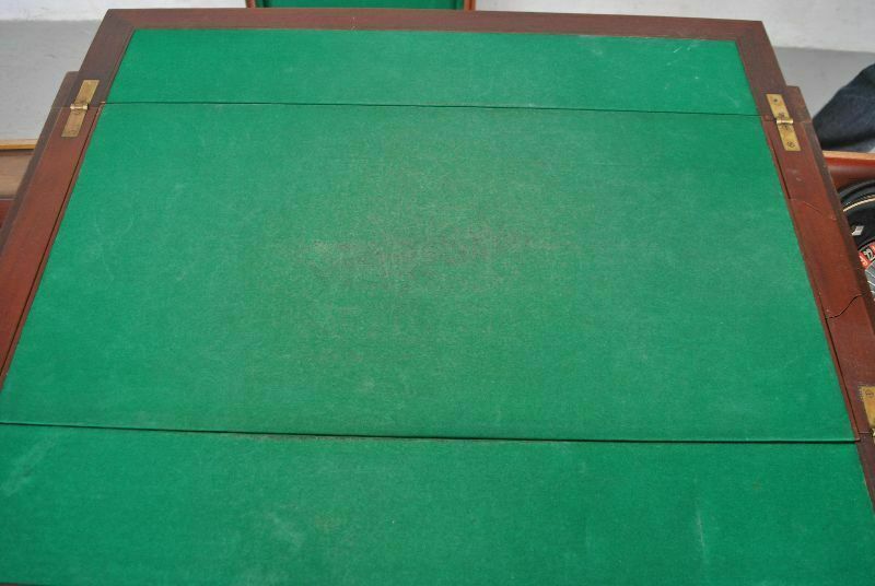 Louis XVI Style Games Table And Roulette In 19th Century Mahogany photo vintage
