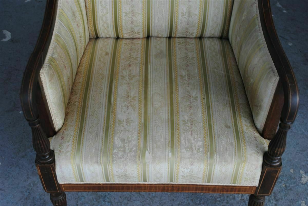 19th Century English Style Mahogany Shepherdess Armchairs (Pair) photo vinterior