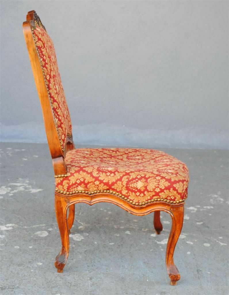 Louis XV Low Chair In Walnut From The 18th Century photo Furniture