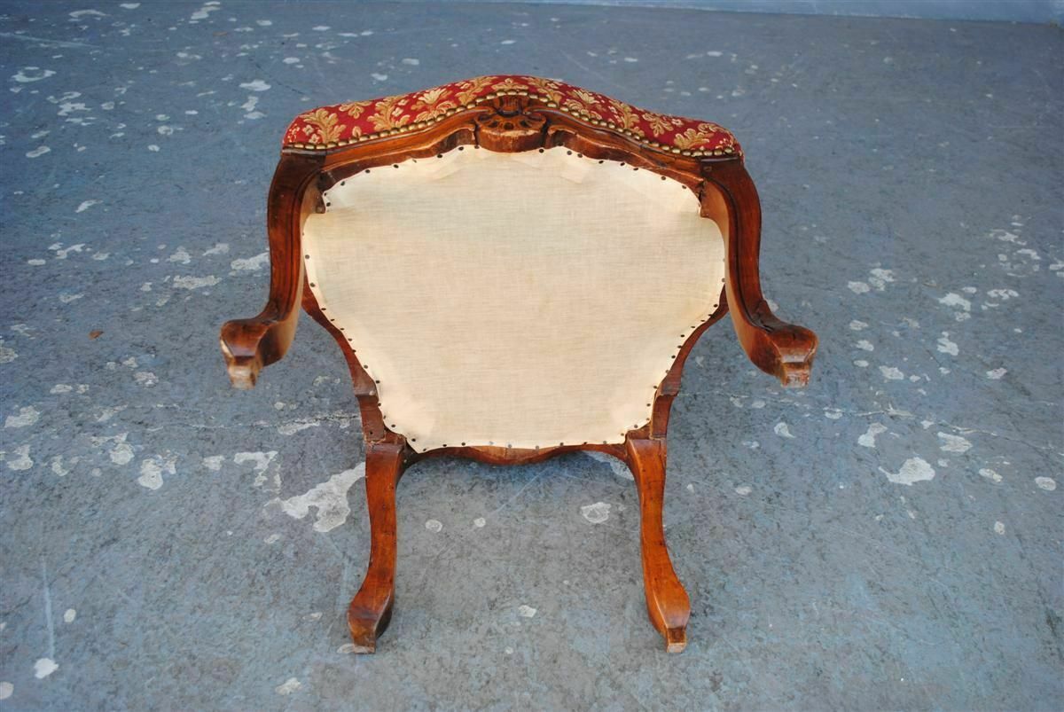 Louis XV Low Chair In Walnut From The 18th Century photo 703.0