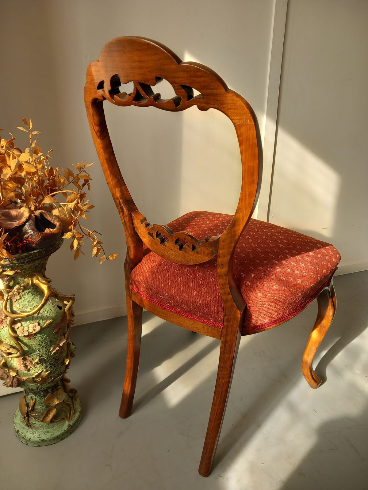 Dining Chair, 1800s, Walnut, Antique photo for sale