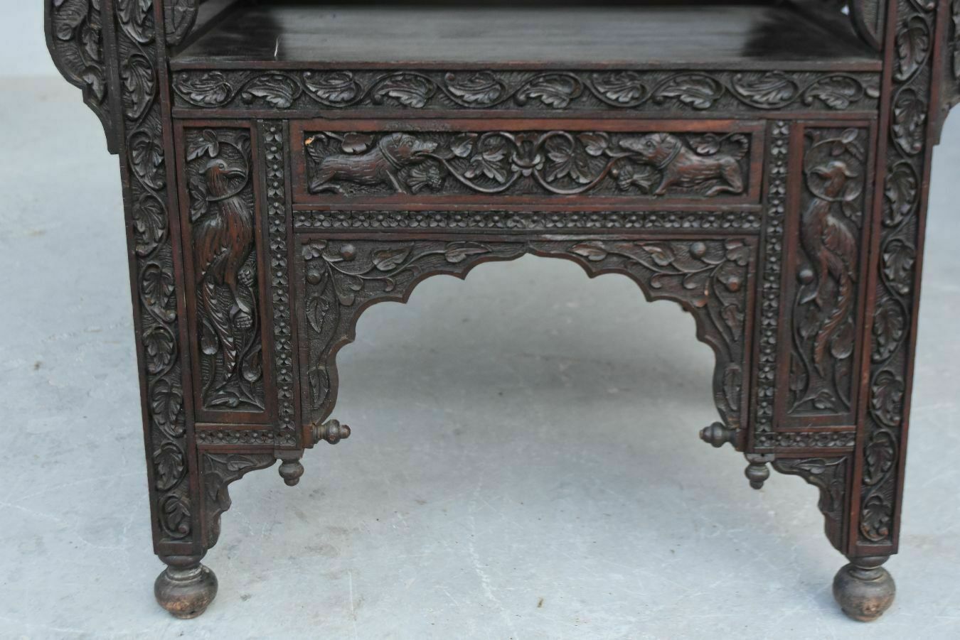 Tea Table End Of Sofa Carved Indian Rosewood 19th Century 2 photo 2052.0