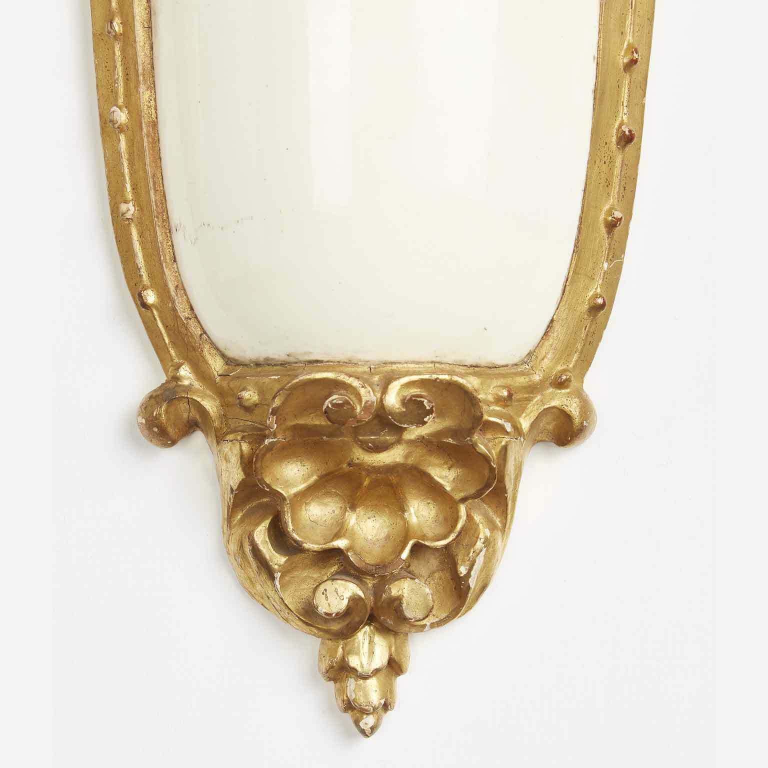 Pair Of Golden Shelves With Giustiniani 1800 Ceramics photo buy