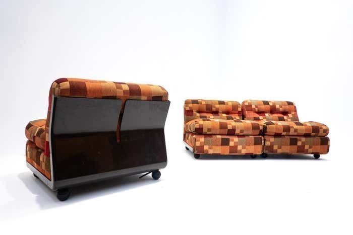 Mid Century Modern Set Of 3 "Amanta" Armchairs By Mario Bellini, 1960s photo Furniture