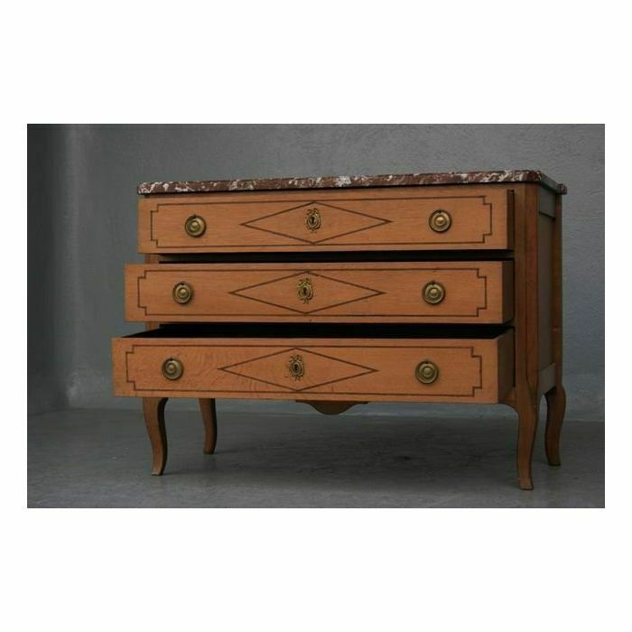 Directoire Period Light Oak Chest Of Drawers photo 2503.0