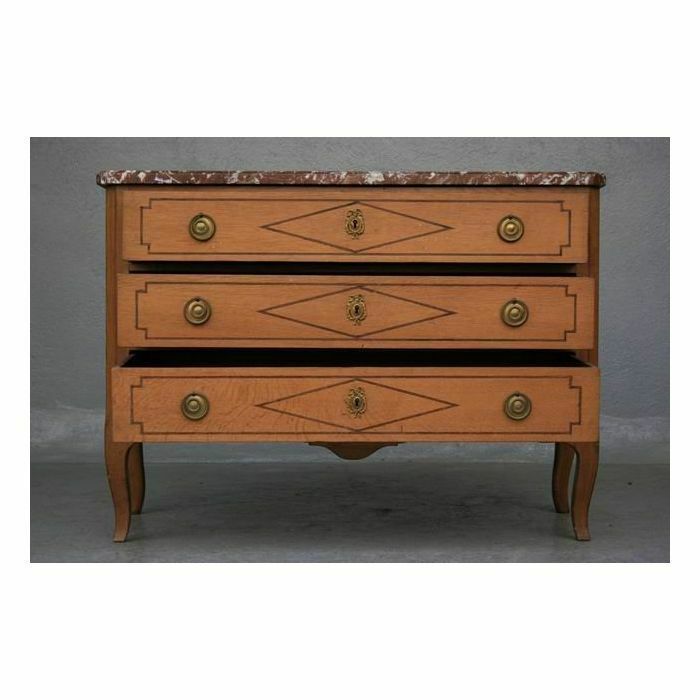 Directoire Period Light Oak Chest Of Drawers photo buy
