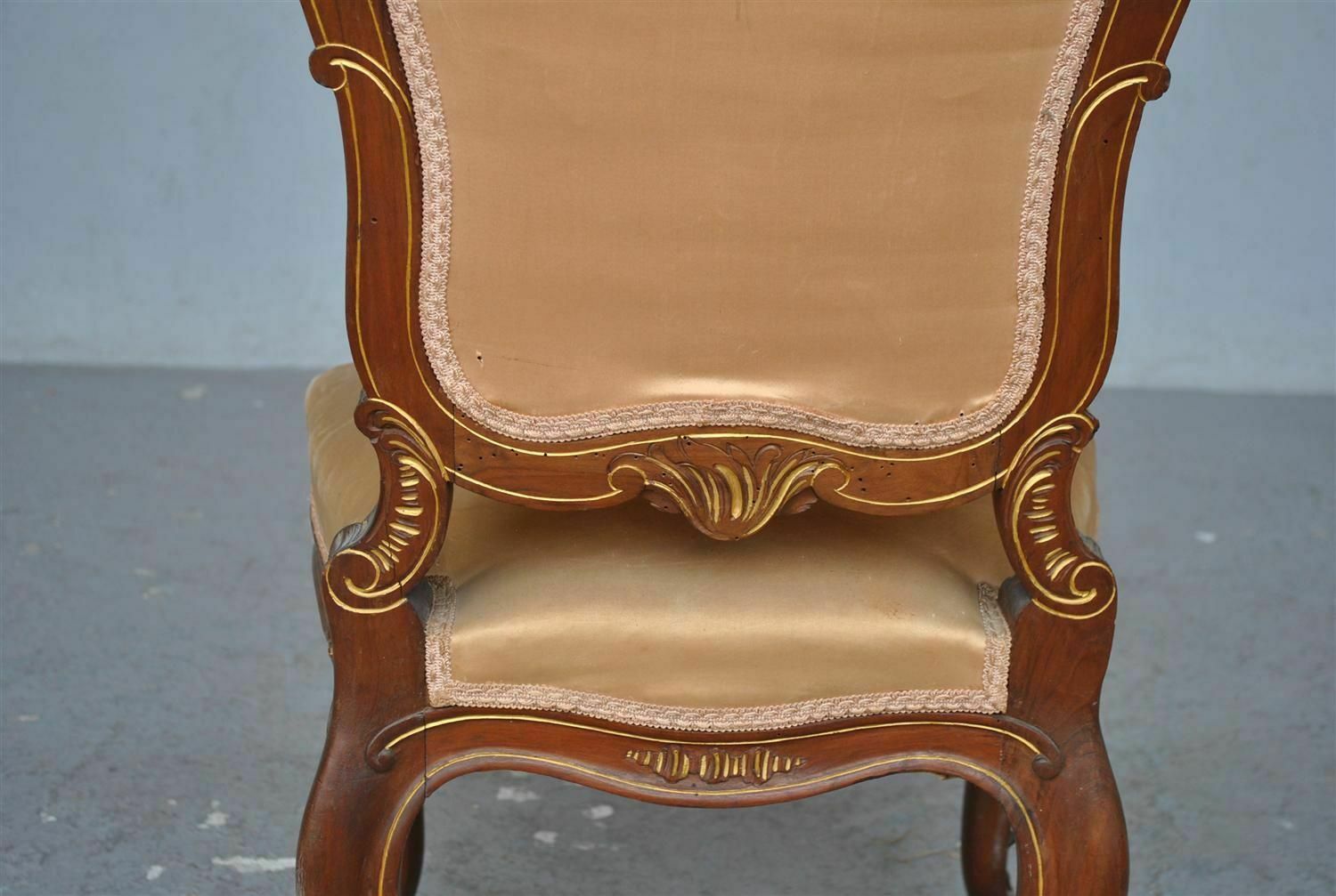 photo for sale Louis XV Style Chairs In Late 19th Century Walnut (Set Of 6)