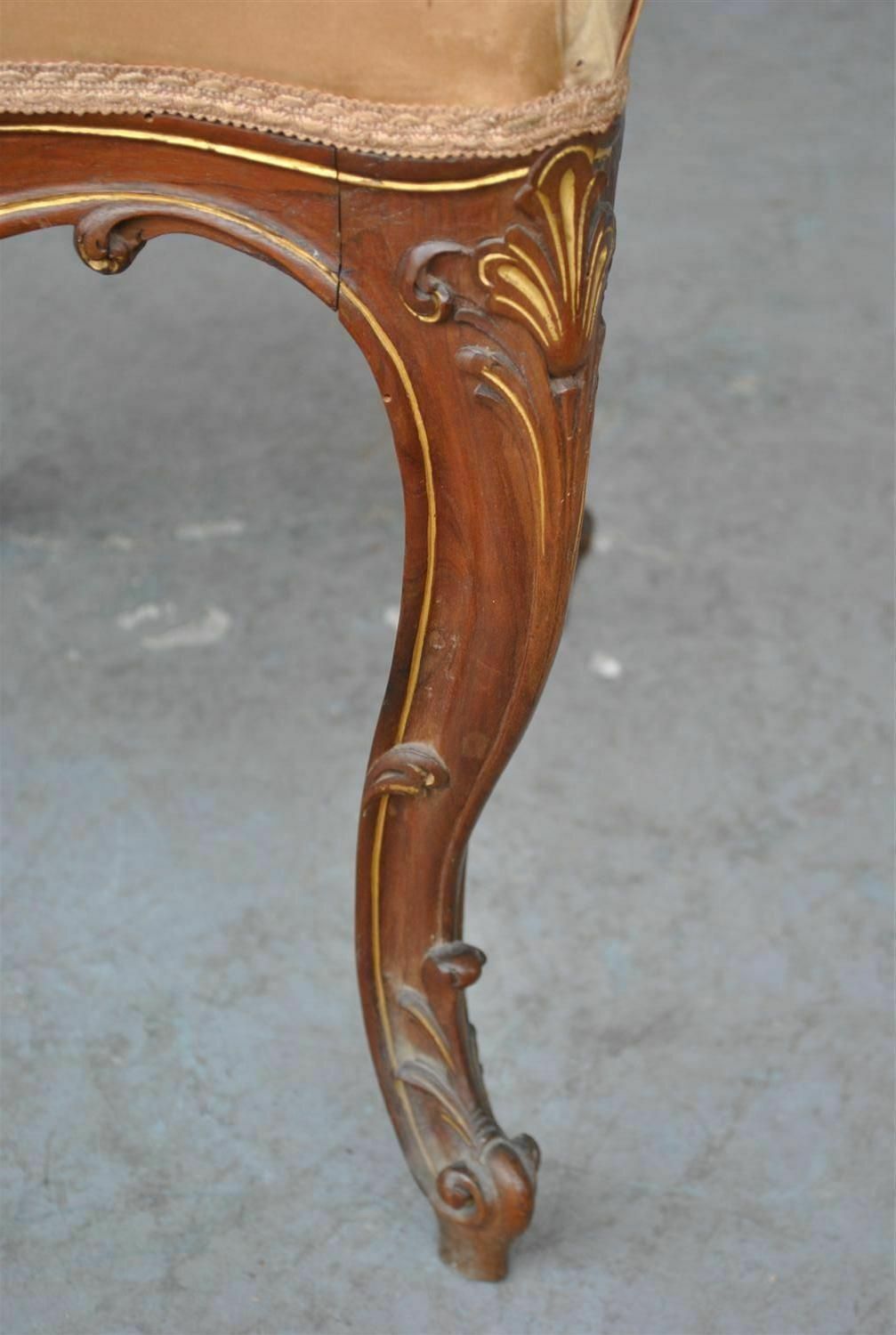 2858.0 Louis XV Style Chairs In Late 19th Century Walnut (Set Of 6) photo