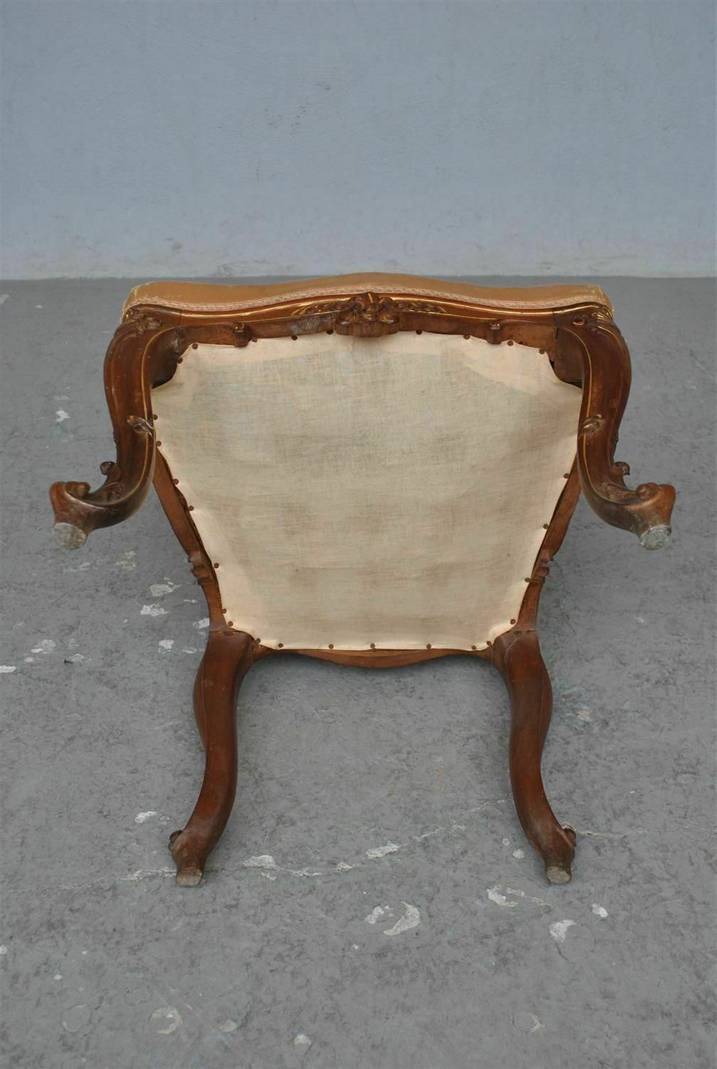 photo vinterior Louis XV Style Chairs In Late 19th Century Walnut (Set Of 6)
