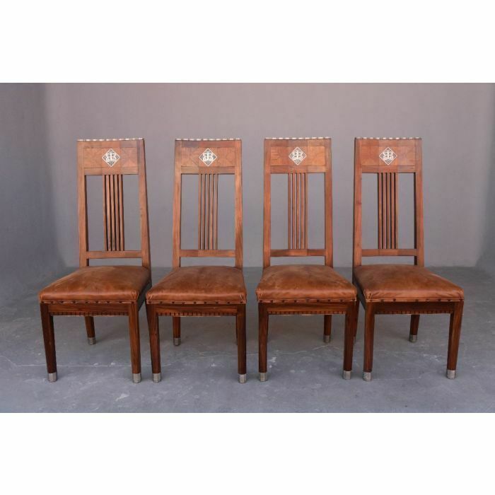 Art Deco Chairs 1930 Rosewood After Dominique (Set Of 4) photo vinterior