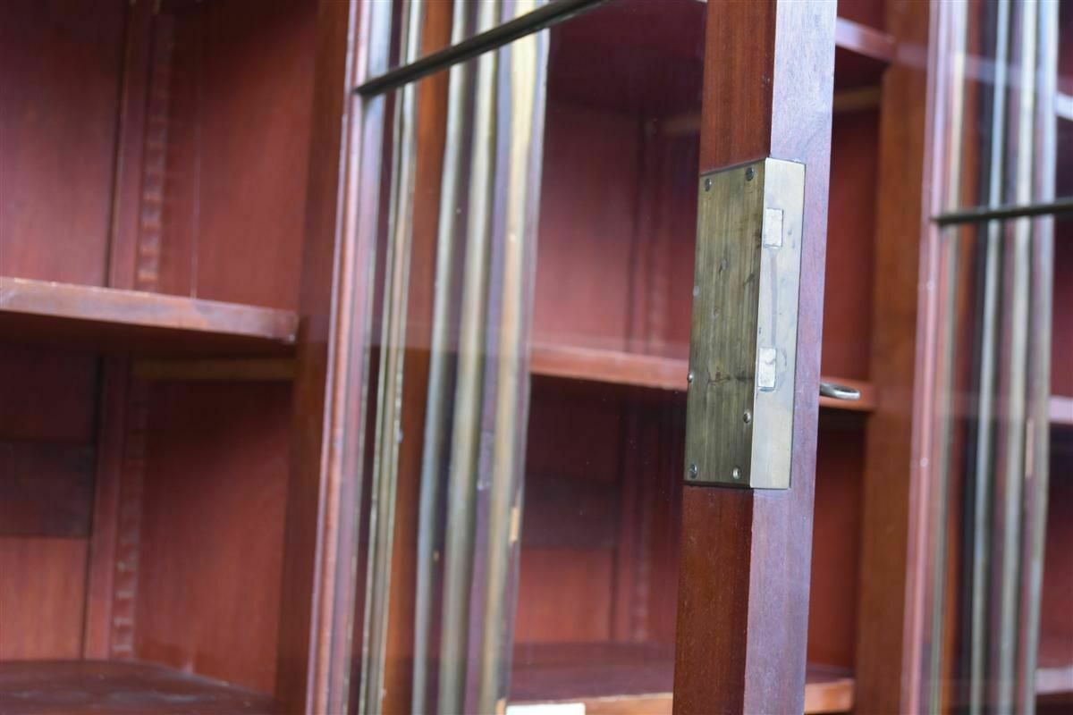 Louis XVI Style Mahogany Bookcase, 19th Century photo vintage