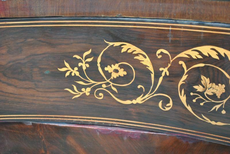 19th Century Flamed Mahogany Inlaid Chest Of Drawers photo buy