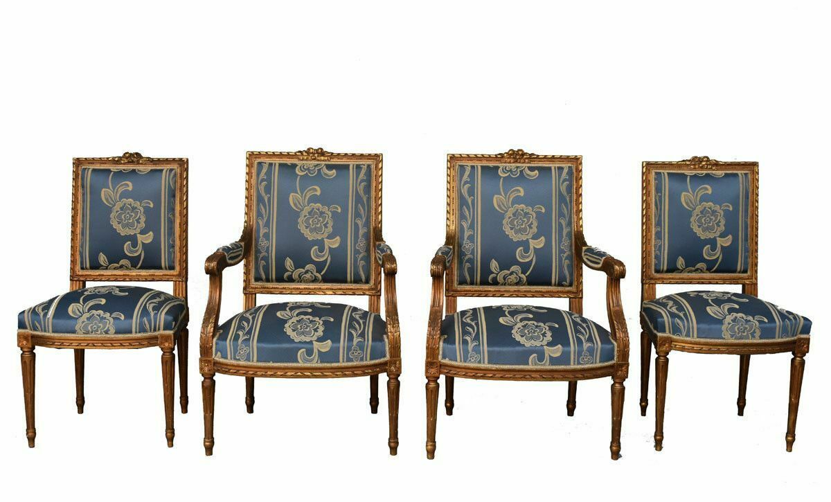 Louis XVI Style Living Room Gilded Wood Louis XVI Style