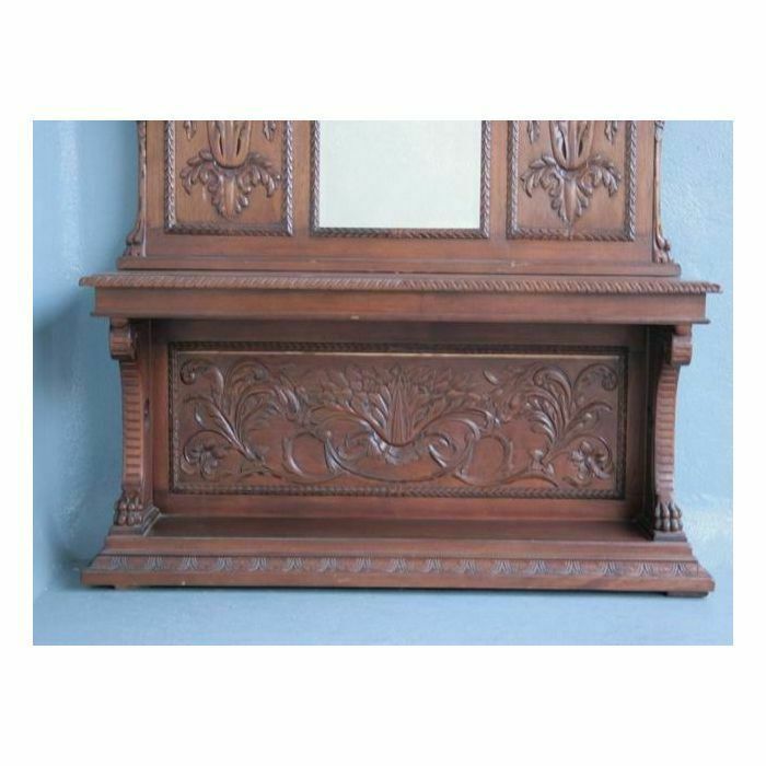 Renaissance Style Walnut Coat Rack 1900 photo vinterior