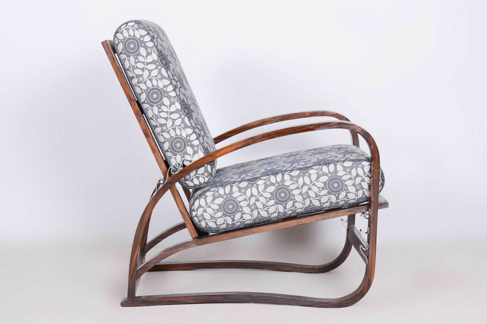 Reclining Art Deco Armchair, Made By Jindřich Halabala, Up Závody, Czech, 1920s photo 3600.0
