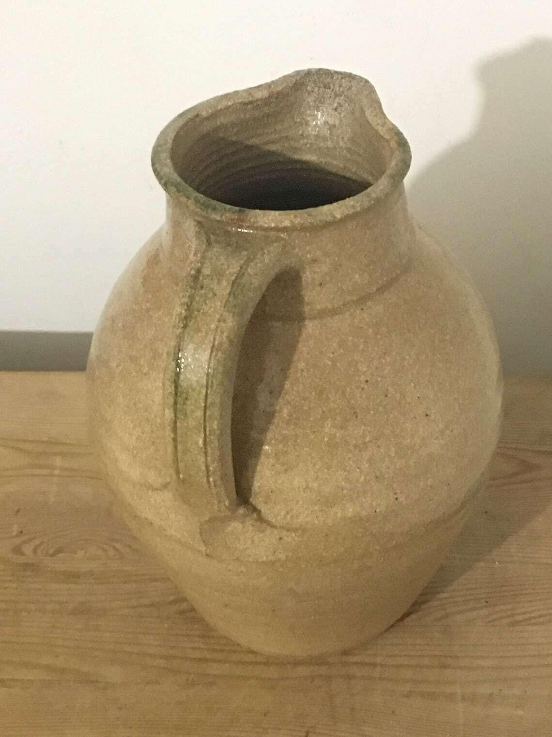 Vintage Large Artisan English Stoneware Jug photo buy