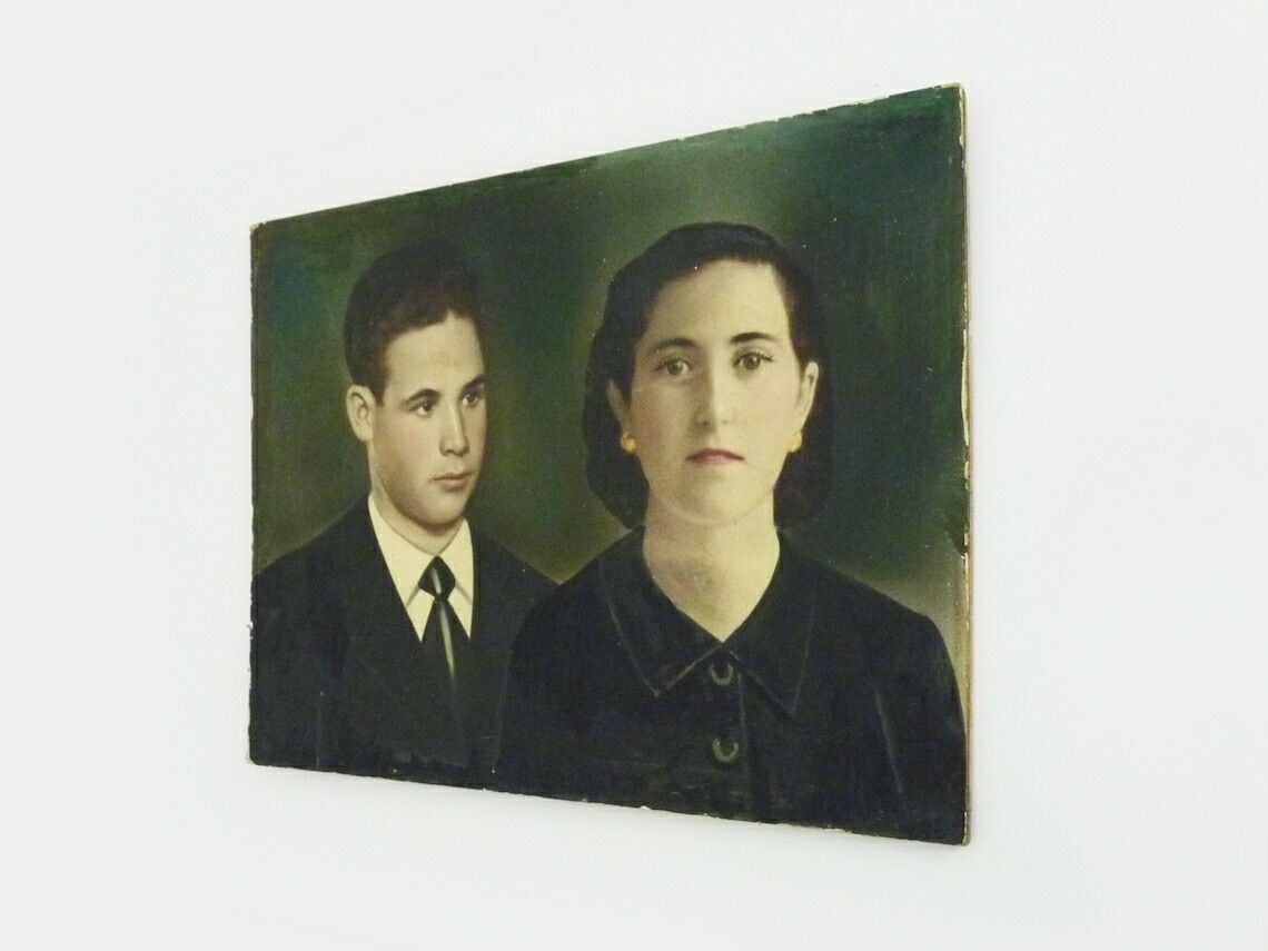 Colorized Photographic Portraits On Wooden Support photo buy