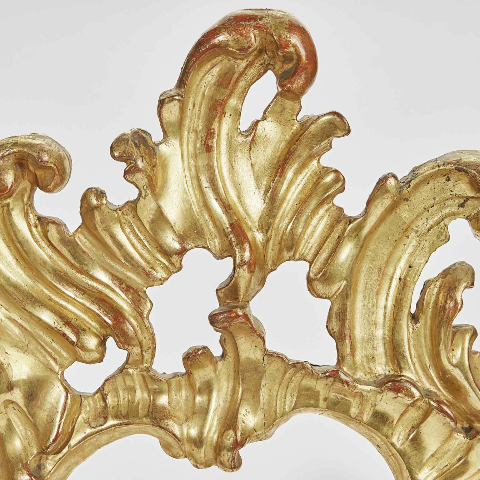 Pair Of Louis XV Gilded Friezes 1700 Volute Carving Ex Cimase Mirror photo furniture