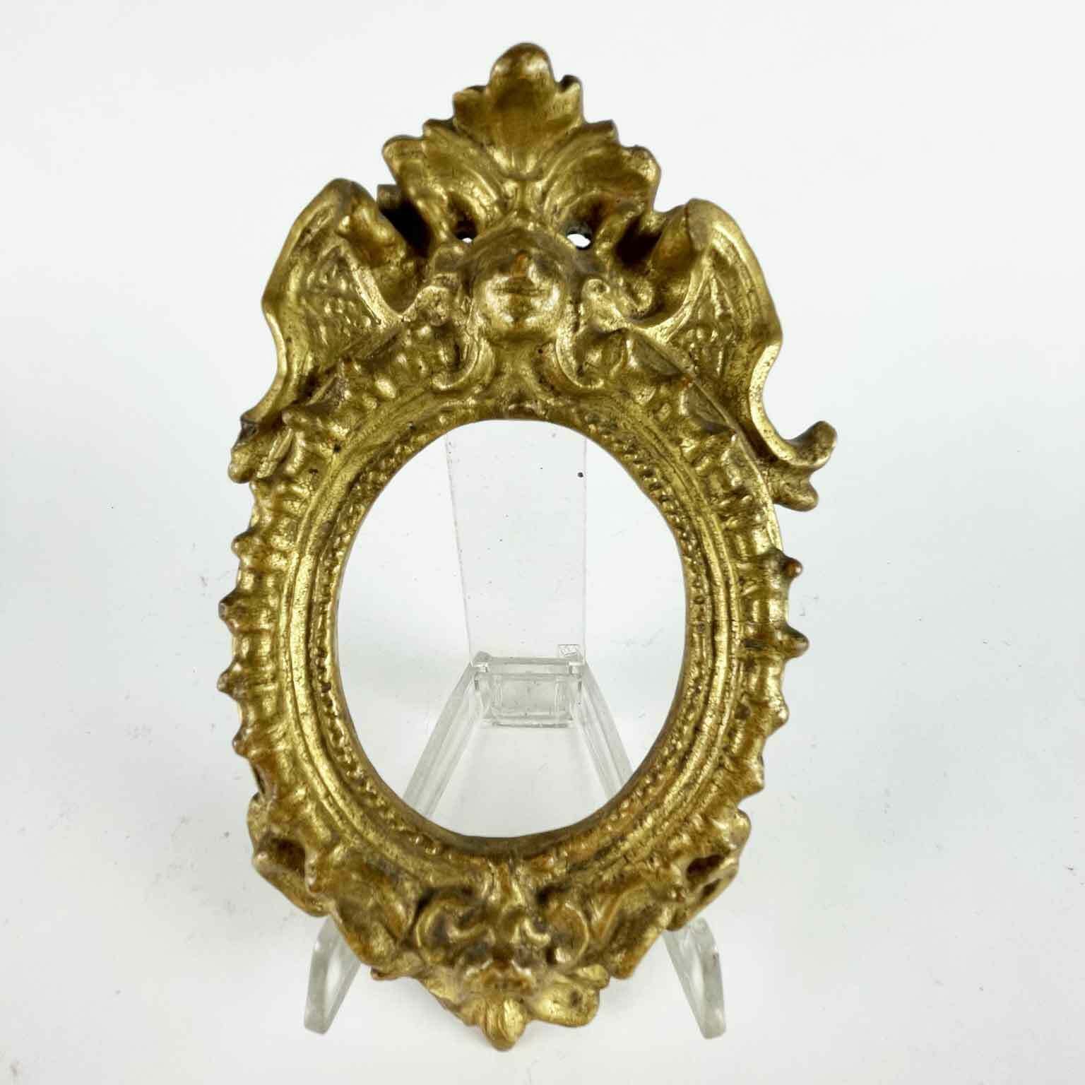 Pair Of Roman Golden Terracotta Frames From The 1700s photo vinterior
