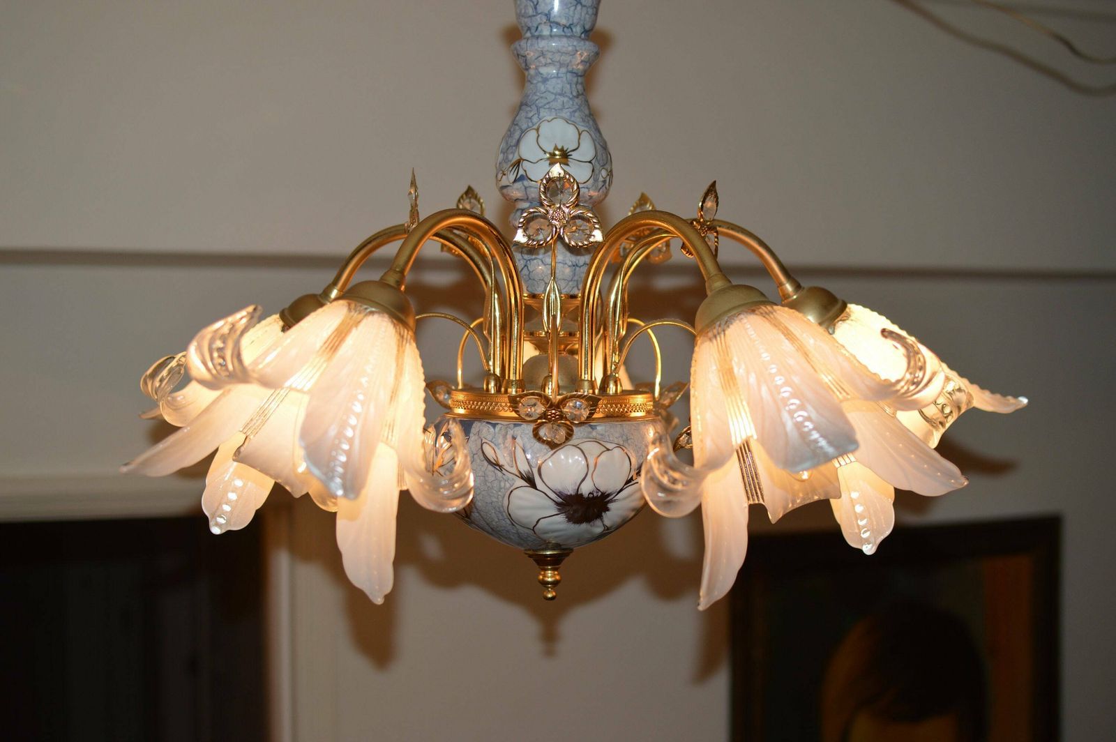 Vintage French Chandelier Mid Century photo furniture