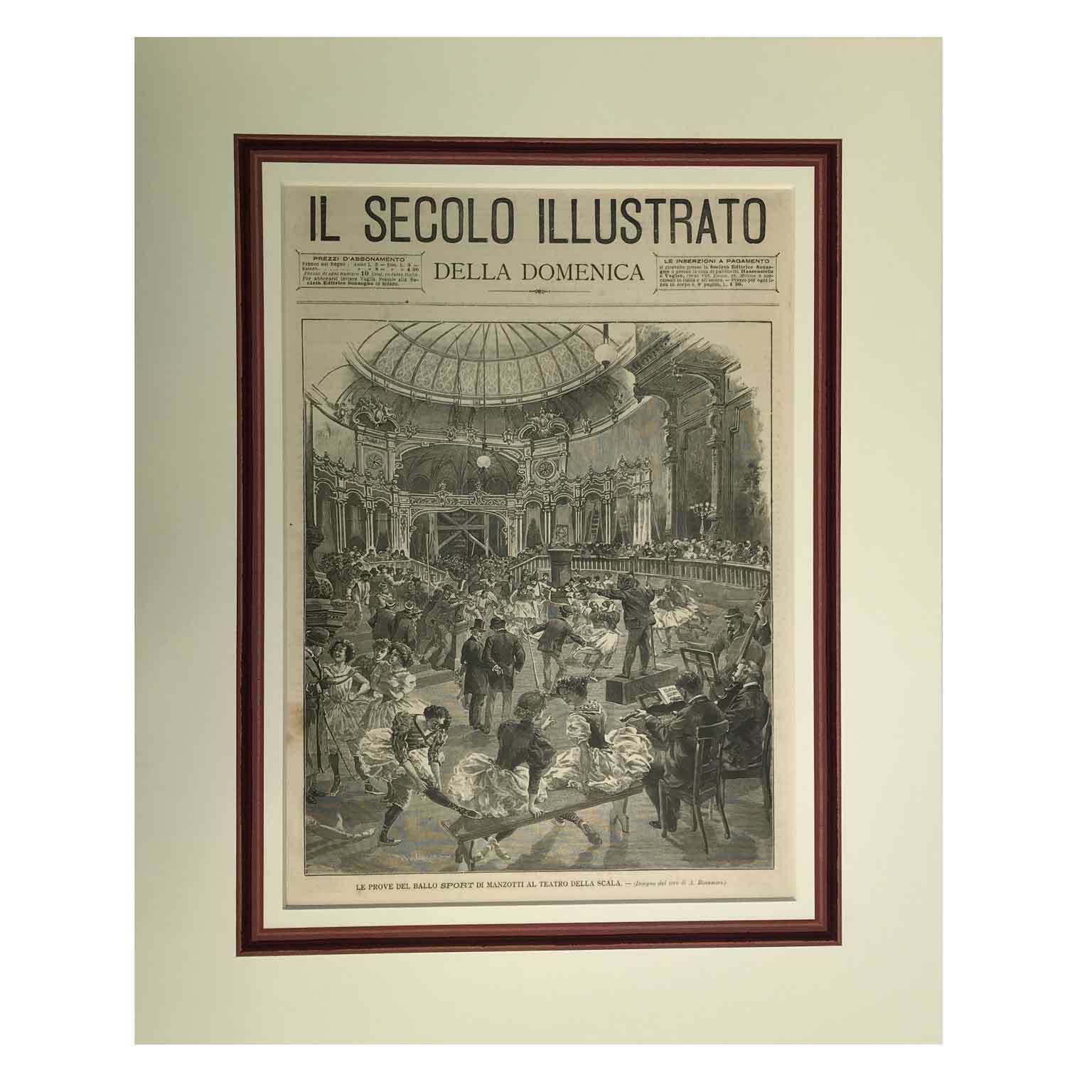 Antique Print Of Manzotti's Sport Dance At The Teatro Della Scala In 1897 photo furniture