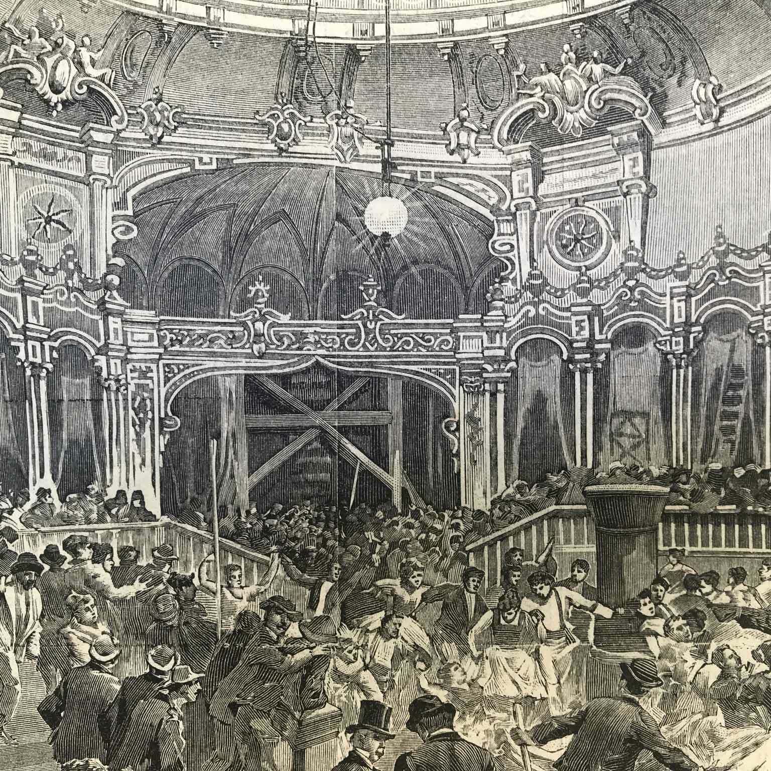 Antique Print Of Manzotti's Sport Dance At The Teatro Della Scala In 1897 photo for sale
